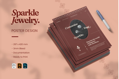 Sparkle Jewelry - Poster Template