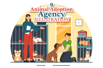 9 Animal Adoption Agency Illustration