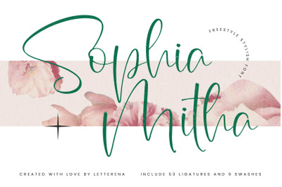 Sophia Mitha - Freestyle Stylish Font