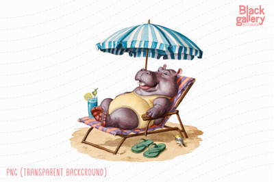 Summer Cute Animal PNG