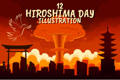 12 Hiroshima Day Illustration