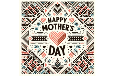 text Happy Mother s Day with a hear