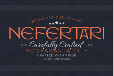 Nefertari Brand New Display Font