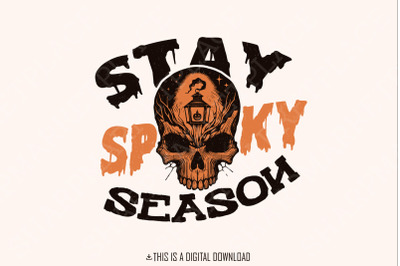 Stay Spooky PNG, Retro Halloween Png, Skeleton Png, Spooky Season, Halloween Skeleton, Sublimation Design, Funny Pumpkin Png, Skeleton