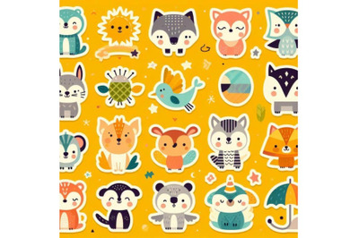 cute animal  stickers