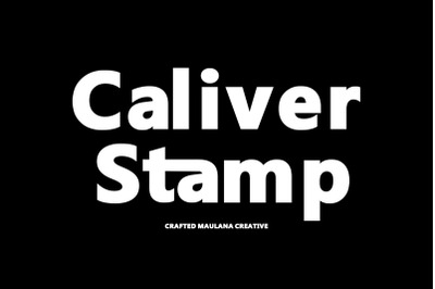 Caliver Stamp Sans Serif Crafted Font
