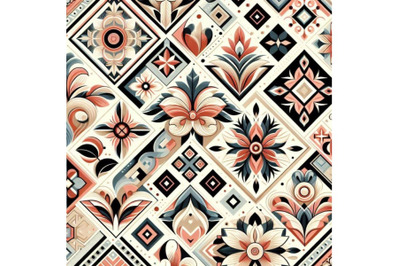 Seamless retro floral pattern