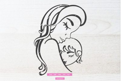 Mom and baby svg, mom svg, mom holding baby svg, mother svg