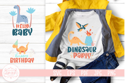 Dino SVG Cut File | Dinosaur Quotes SVG