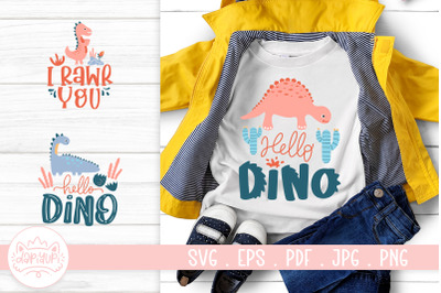 Dino SVG Cut File | Dinosaur Quotes SVG