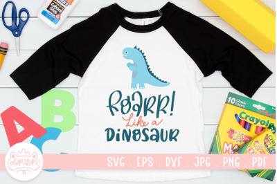 Dinosaur Kid T-Shirt Design | Dino SVG