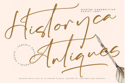 Historyca Antiques - Modern Handwritten Script