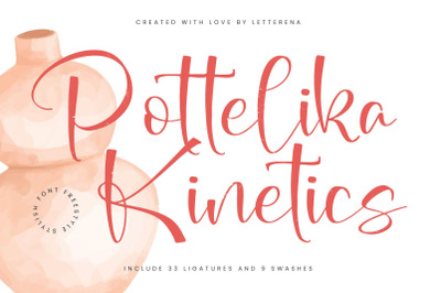 Pottelika Kinetics - Freestyle Stylish Font