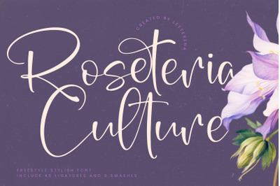 Roseteria Culture - Freestyle Stylish Font