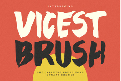 Vicest Japanese Brush Font