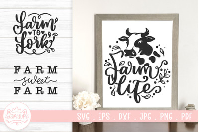 Farmhouse Quotes SVG Cut File