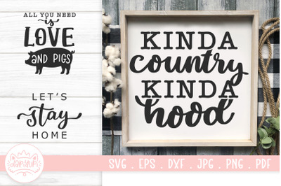 Farmhouse Quotes SVG Cut File