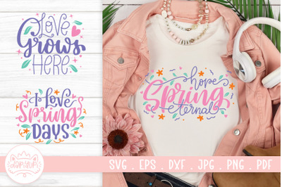 Spring Quotes SVG Cut File