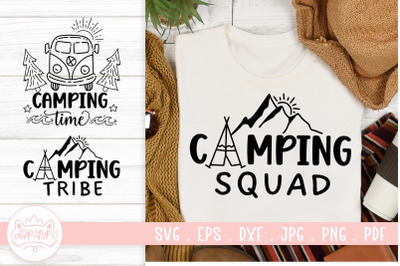 Camping Quotes SVG Cut File