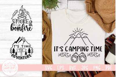 Camping Quotes SVG Cut File