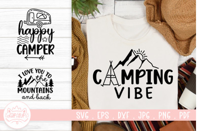 Camping Quotes SVG Cut File