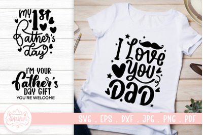 Fathers Day Quotes SVG Cut File