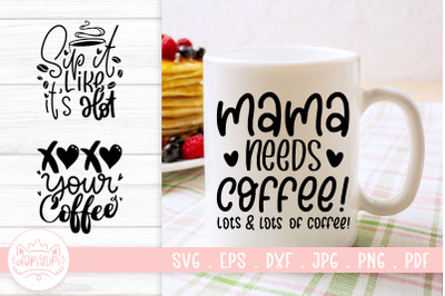 Mug Design Quotes SVG Cut File