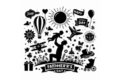 Happy Father`s Day celebration concept w