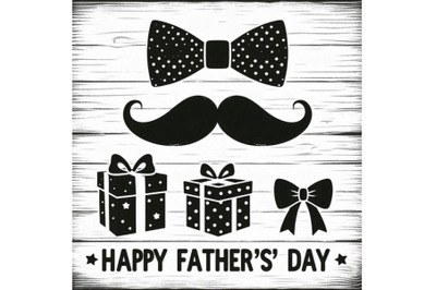 Happy Father`s Day Greeting Card Design