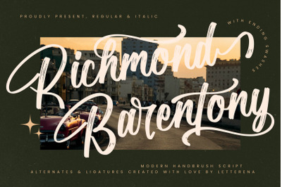 Richmond Barentony - Modern Handbrush Script