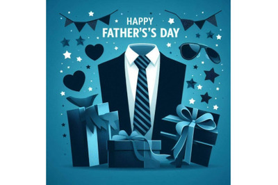 Happy Father`s Day poster or banner temp