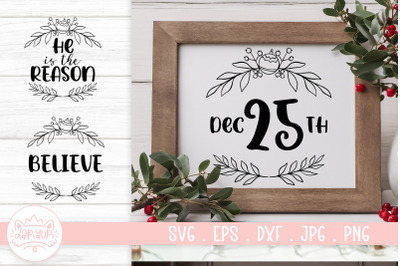 Christmas Decoration Quotes SVG Cut File