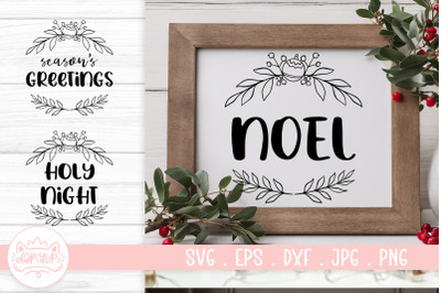 Christmas Decoration Quotes SVG Cut File