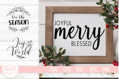 Christmas Decoration Quotes SVG Cut File