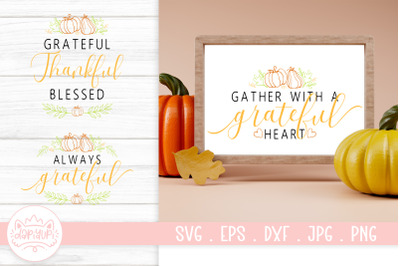 Thanksgiving Quotes SVG Cut File