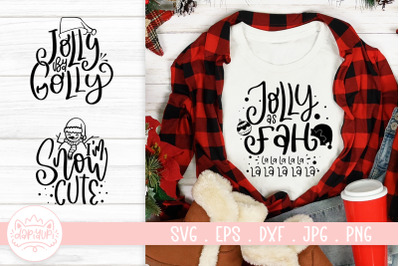 Funny Christmas Quotes SVG Cut File