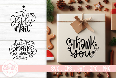 Christmas Packaging Quotes SVG Cut File