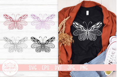 Butterfly Mandala SVG Cut File