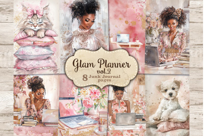 Glam Junk Journal Paper | Planner Ephemera