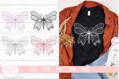 Butterfly Mandala SVG Cut File