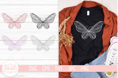 Butterfly Mandala SVG Cut File