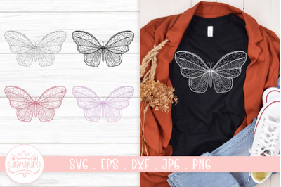 Butterfly Mandala SVG Cut File