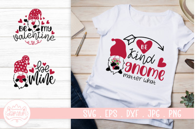 Valentine Gnome Quotes SVG Cut File