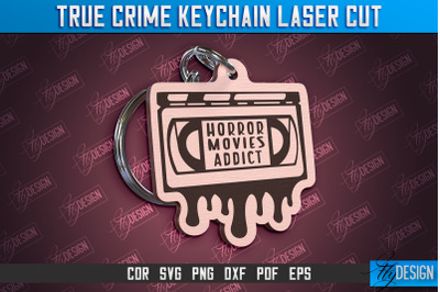 True Crime Keychain | Criminal Show | Detective | CNC File