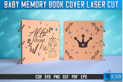 Baby Memory Book Cover | Memory Album Cover | CNC File