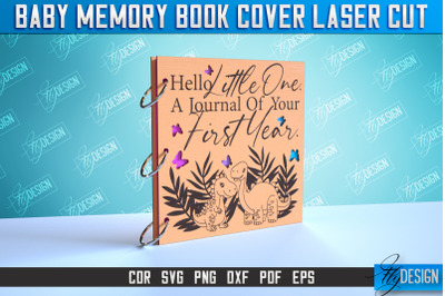 Baby Memory Book Cover | Memory Album Cover | CNC File