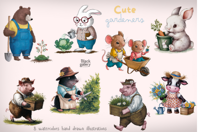 Cute Animals Gardeners