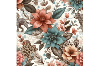 Abstract floral seamless pattern with flowers&2C;