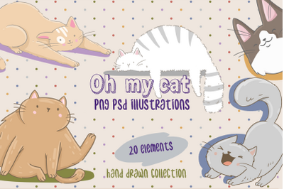 Funny Cat clipart collection