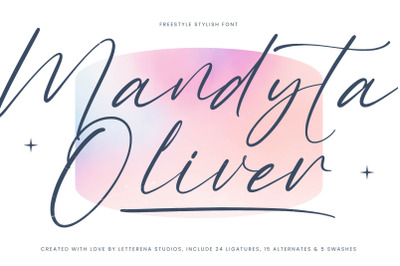 Mandyta Oliver - Freestyle Stylish Font